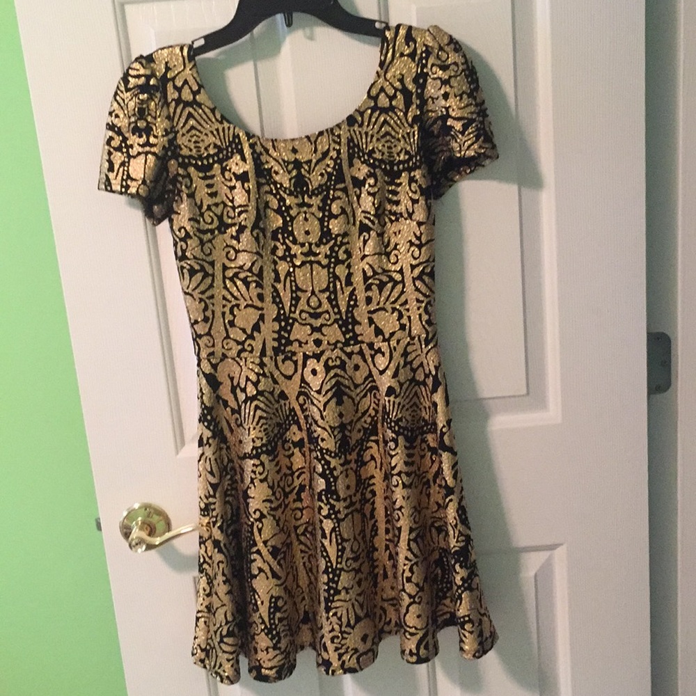 Gorgeous black and gold dress